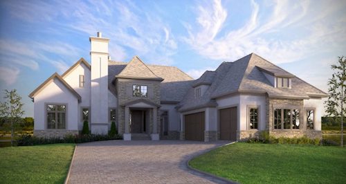 Cranston Riverview French Normandy custom luxury home
