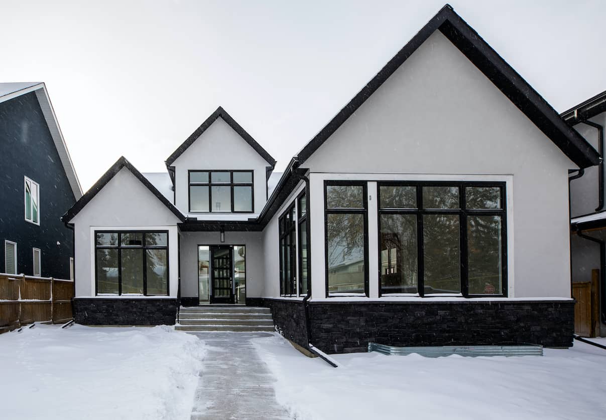 North Glenmore Park Modern Bungalow custom residential architecture